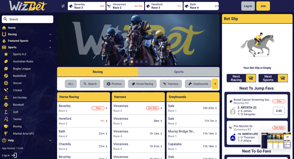 wizbet Gameplay